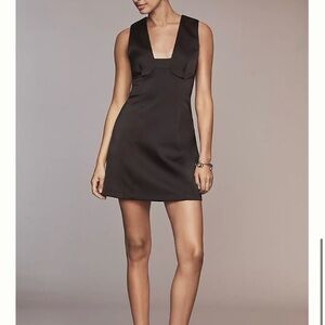 By Anthropologie Sleeveless Square-Neck Shift Mini Dress Size 4